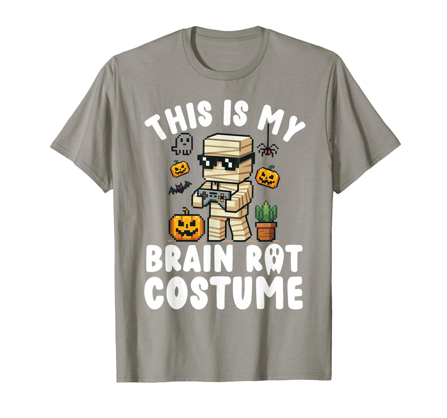 Brain Rot Halloween Shirt Costume Kids Brainrot Gamer T-Shirt