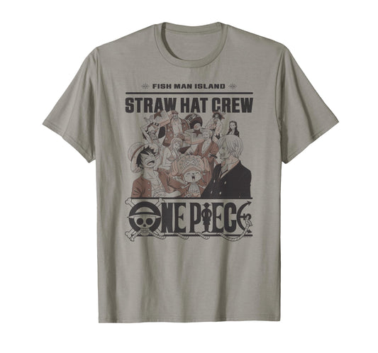 One Piece Anime Straw Hat Crew Fish Man Island T-Shirt