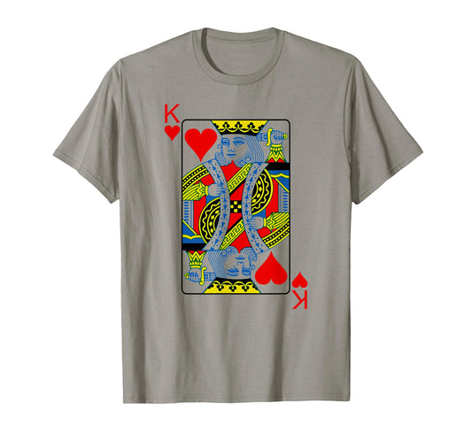 King Of Hearts Playing Cards Poker T-Shirt