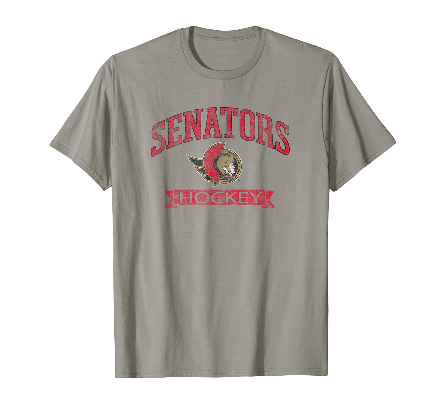 Ottawa Senators Vintage Hockey Gray NHL Officially Licensed T-Shirt