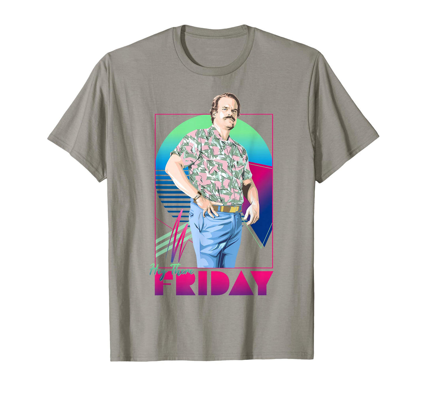 Stranger Things Jim Hopper Hey There Friday Dad Vibes T-Shirt