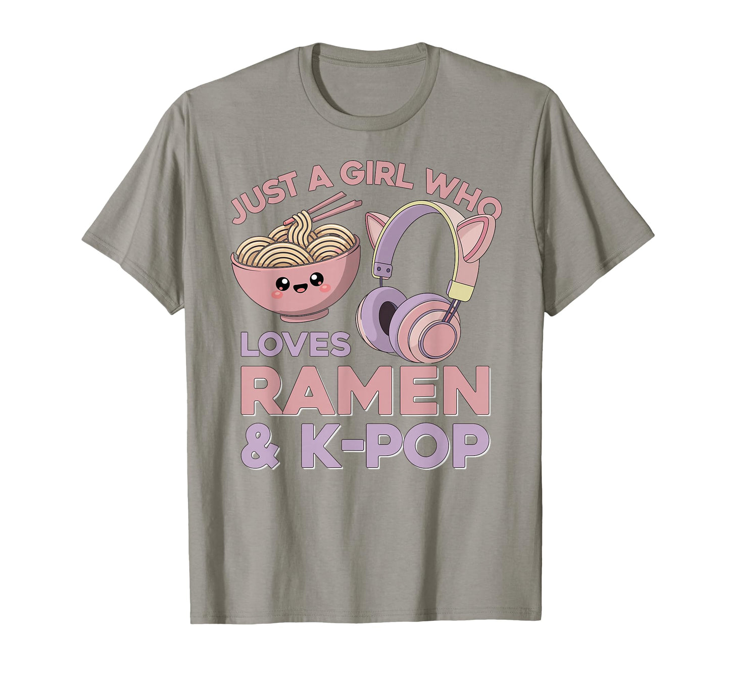 Ramen Kpop Just A Girl Who Loves Ramen & K Pop Girl T-Shirt