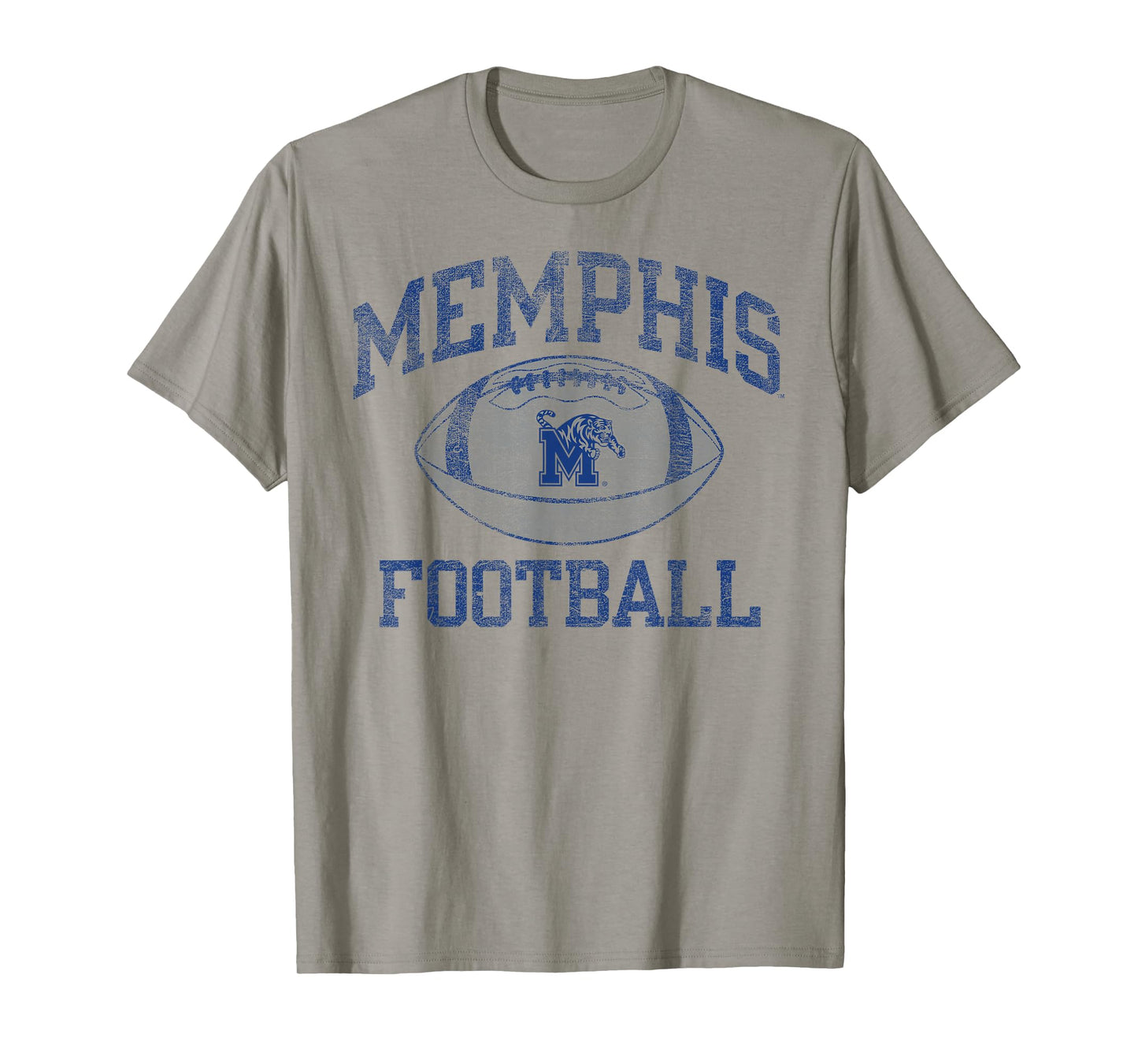 Memphis Tigers Football Intensity Vintage White T-Shirt