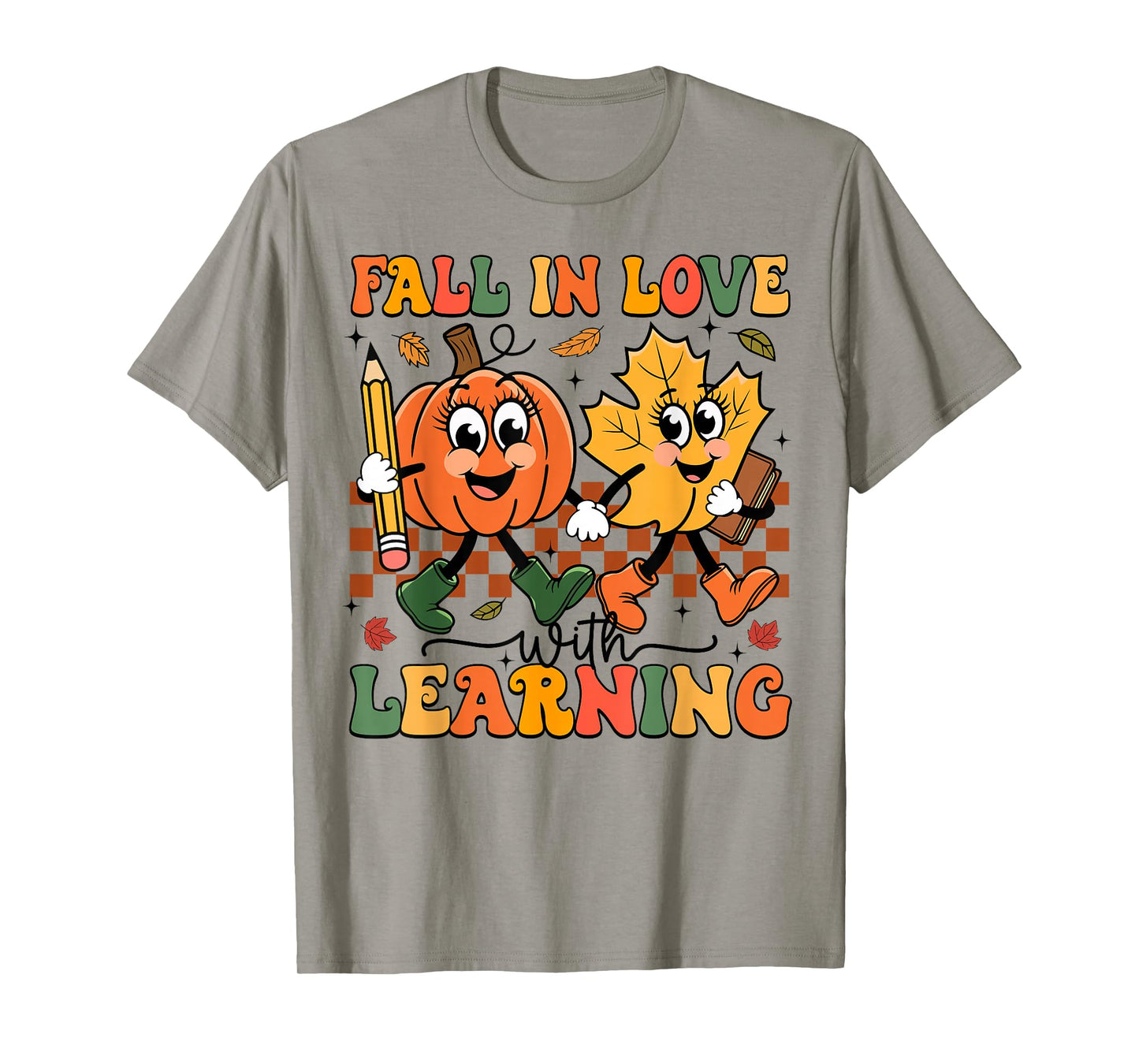 Fall In Love With Learning Thanksgiving Teacher Student T-Shirt
