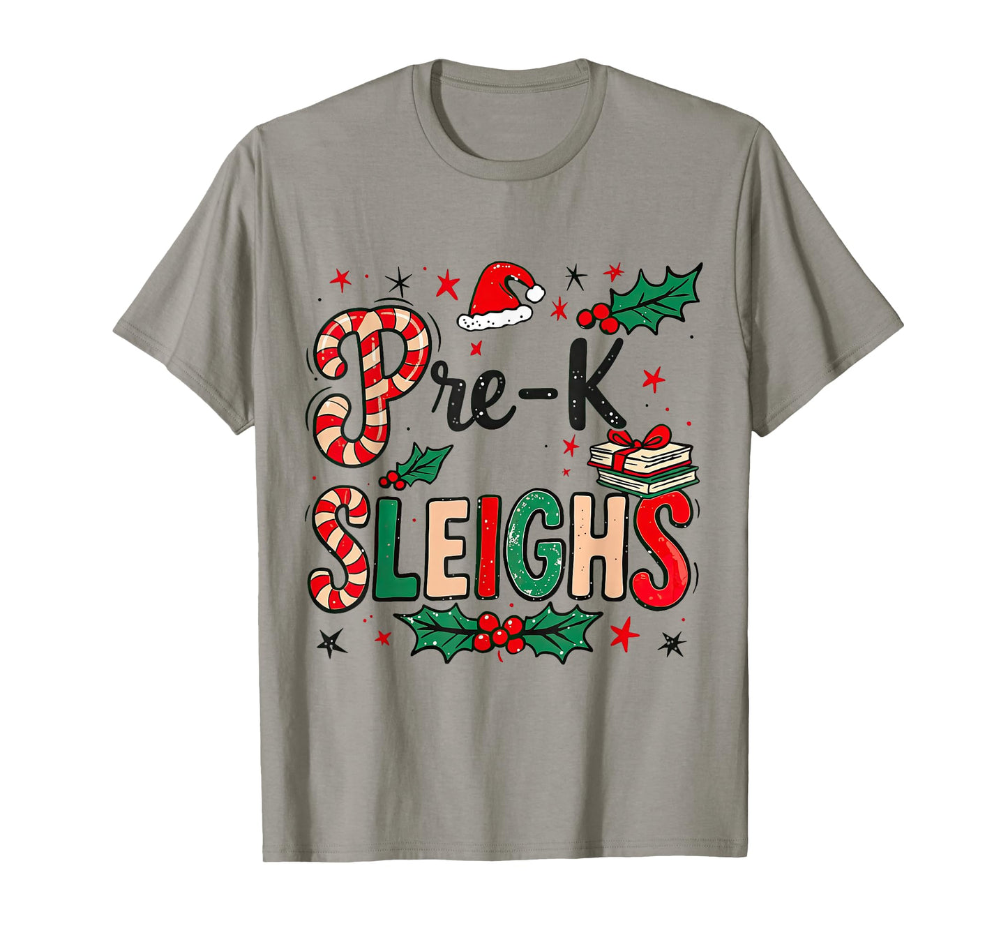 Pre-K Sleighs Funny Christmas Teacher T-Shirt