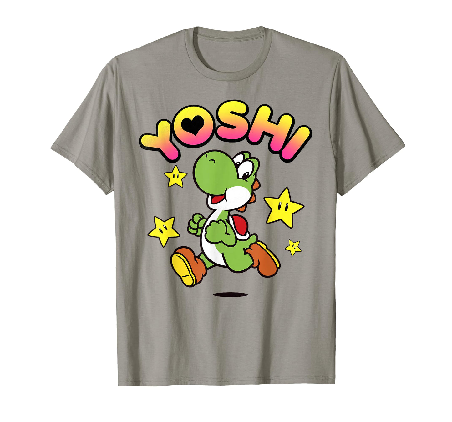 Nintendo Super Mario Yoshi Star Power Sprint Graphic T-Shirt T-Shirt