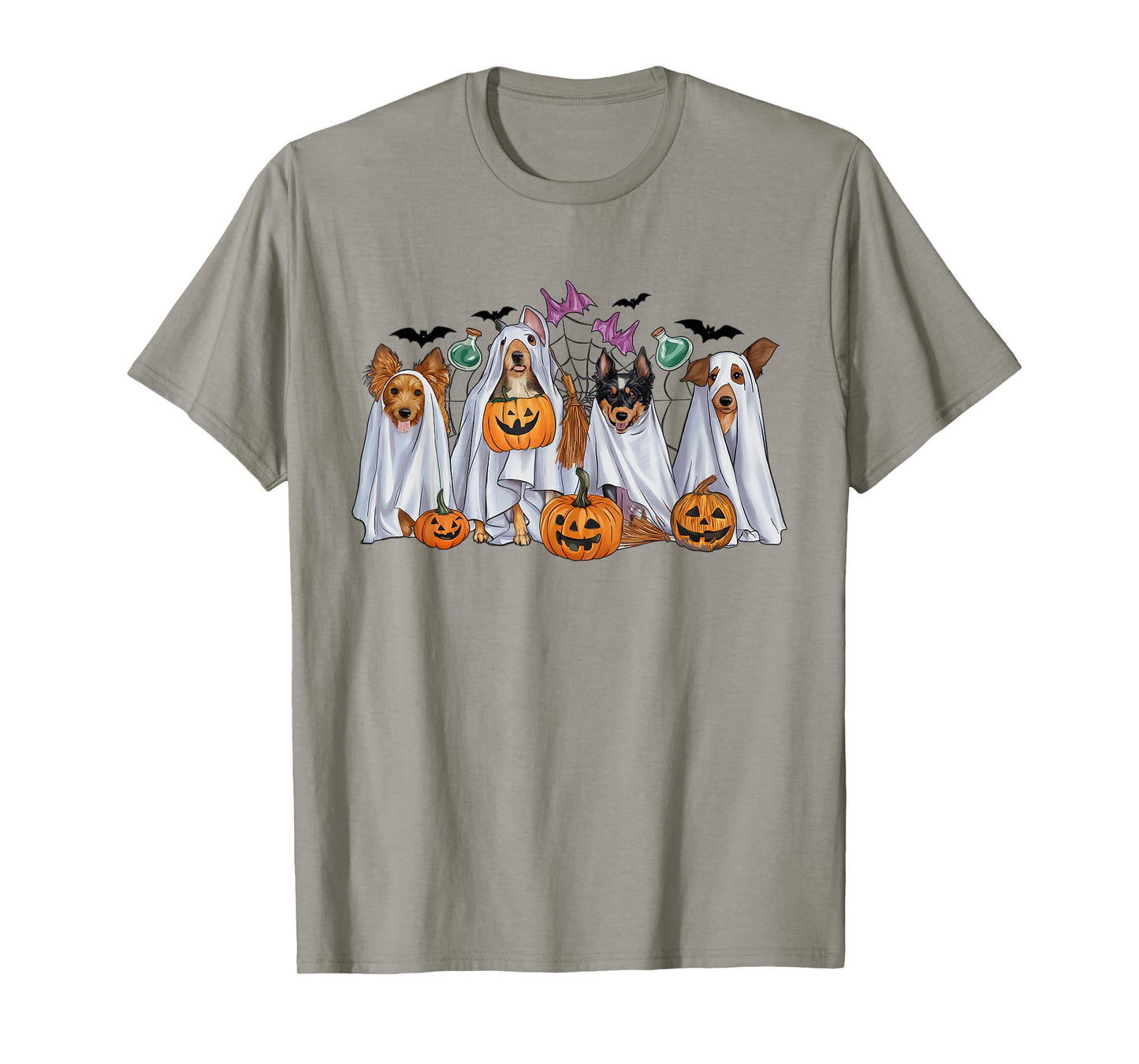 Halloween Boo Dogs Ghost Pumpkins Spooky Dog Lover Outfit T-Shirt