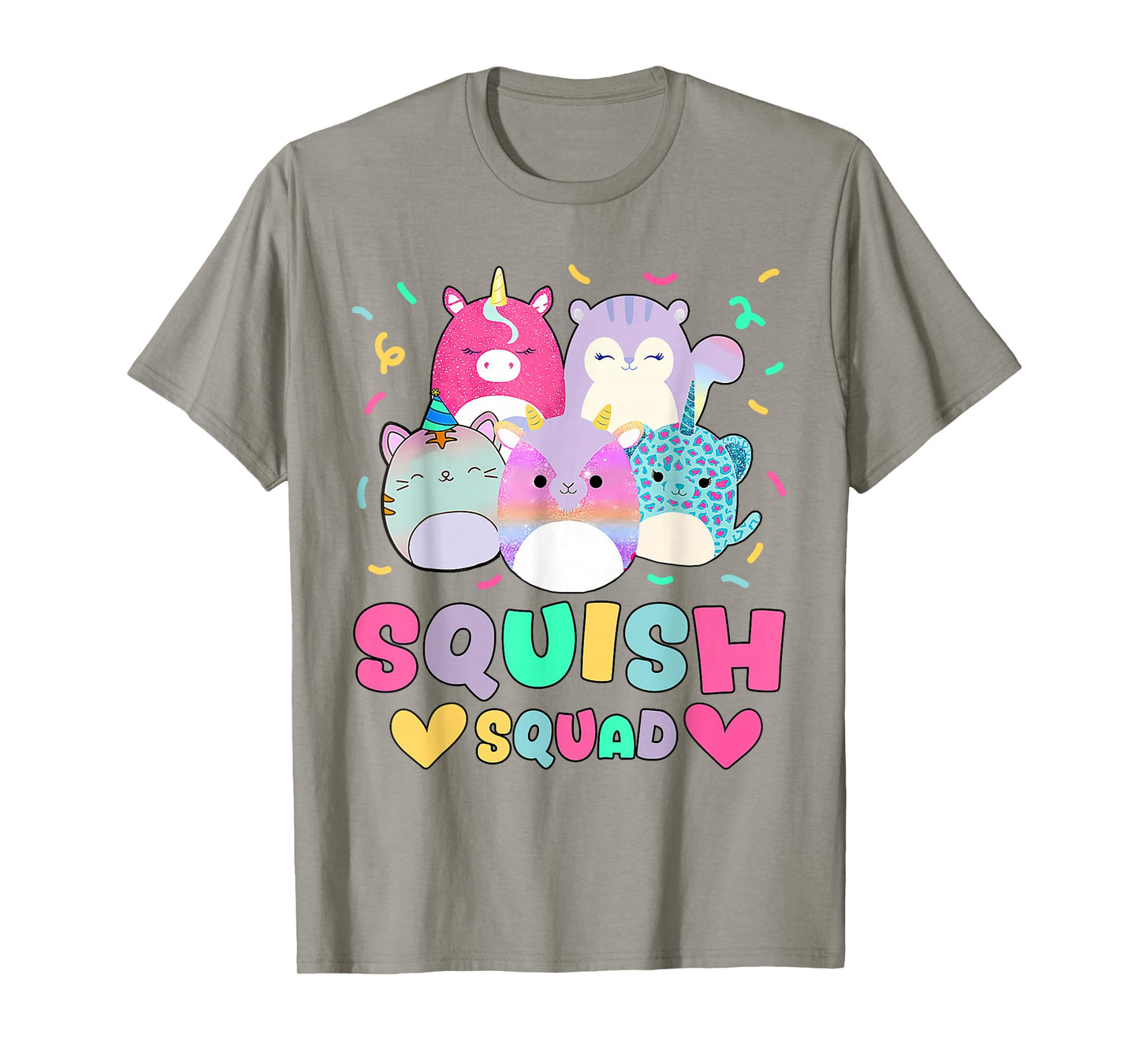 Squish Squad Birthday Shirt for Girls Kids Toddlers T-Shirt