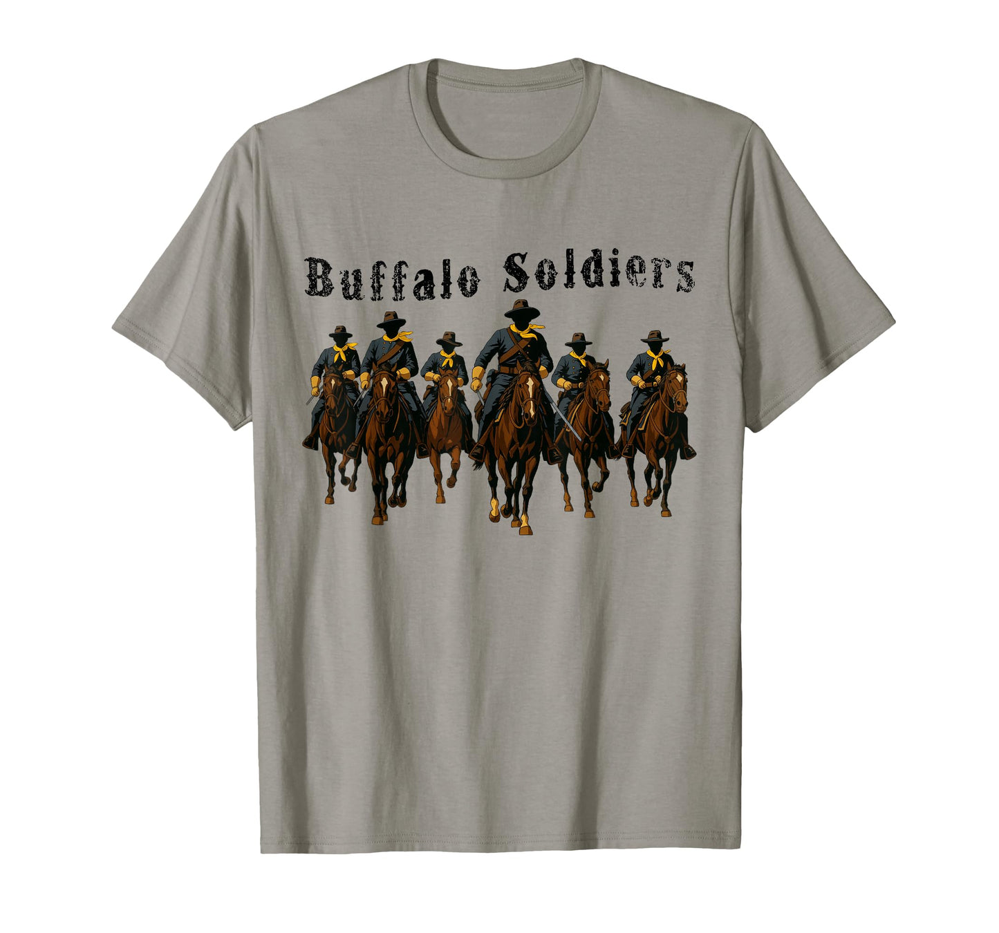 Buffalo Soldiers African American Black Military History T-Shirt