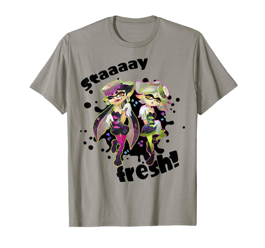 Nintendo Splatoon Squid Sisters Stay Fresh Graphic T-Shirt T-Shirt