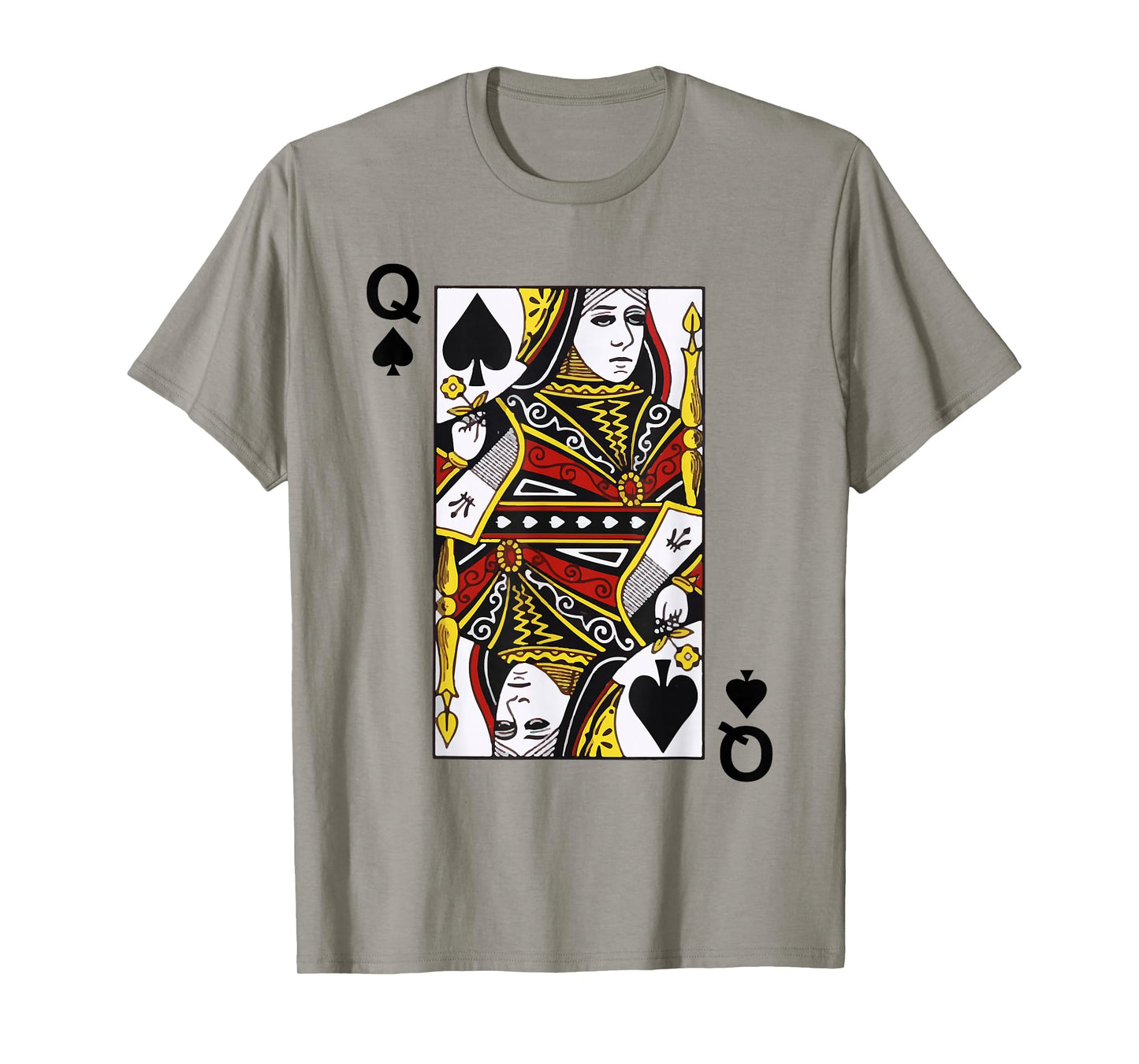 Queen of Spades Tshirt Blackjack Cards Poker 21 Q Tee shirt T-Shirt