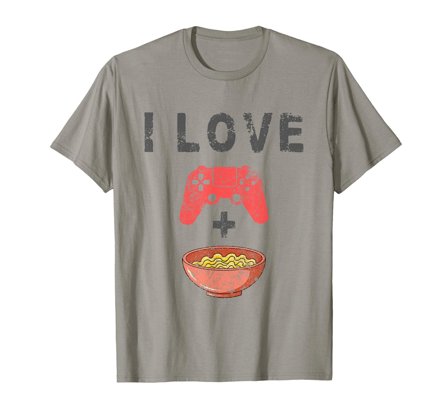 I Love Ramen And Gaming Funny Retro Noodles Gamer T-Shirt