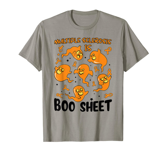 Funny Multiple Sclerosis Is Boo Sheet Ghost Halloween T-Shirt