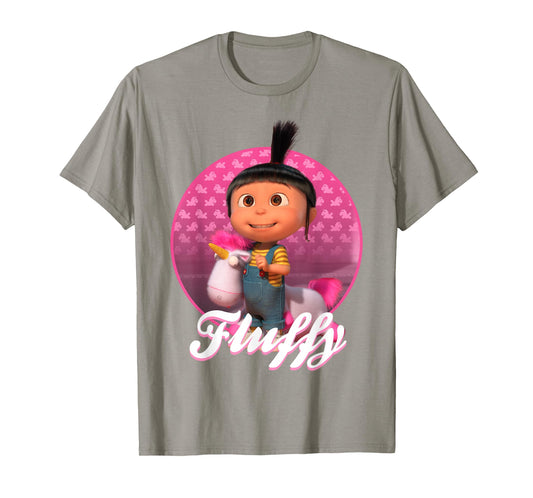 Despicable Me Minions Anges Gru Fluffy Graphic T-Shirt T-Shirt