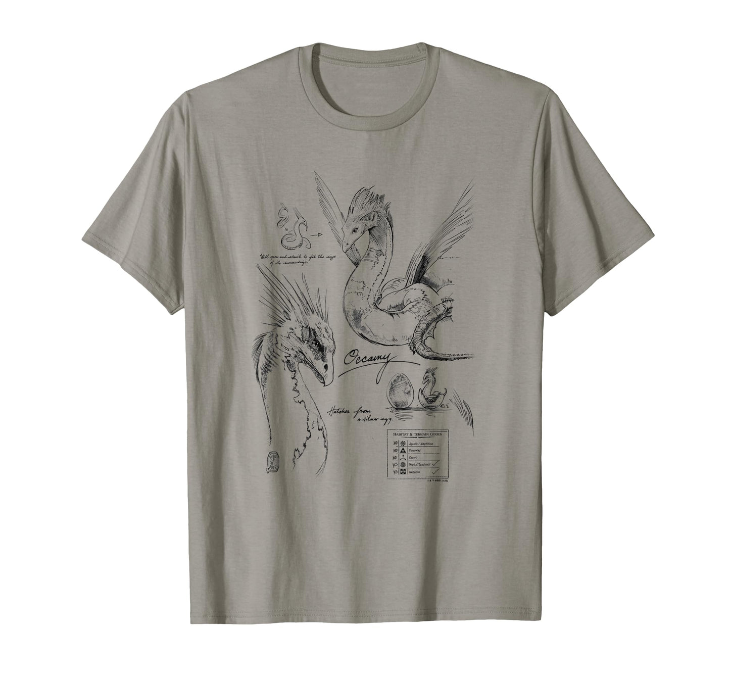 Fantastic Beasts Occamy Profile Poster T-Shirt