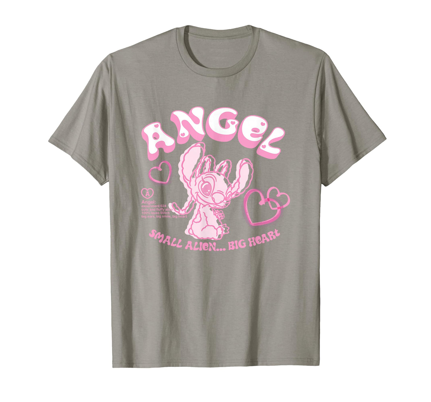 Disney Lilo & Stitch Angel Small Alien Big Heart T-Shirt