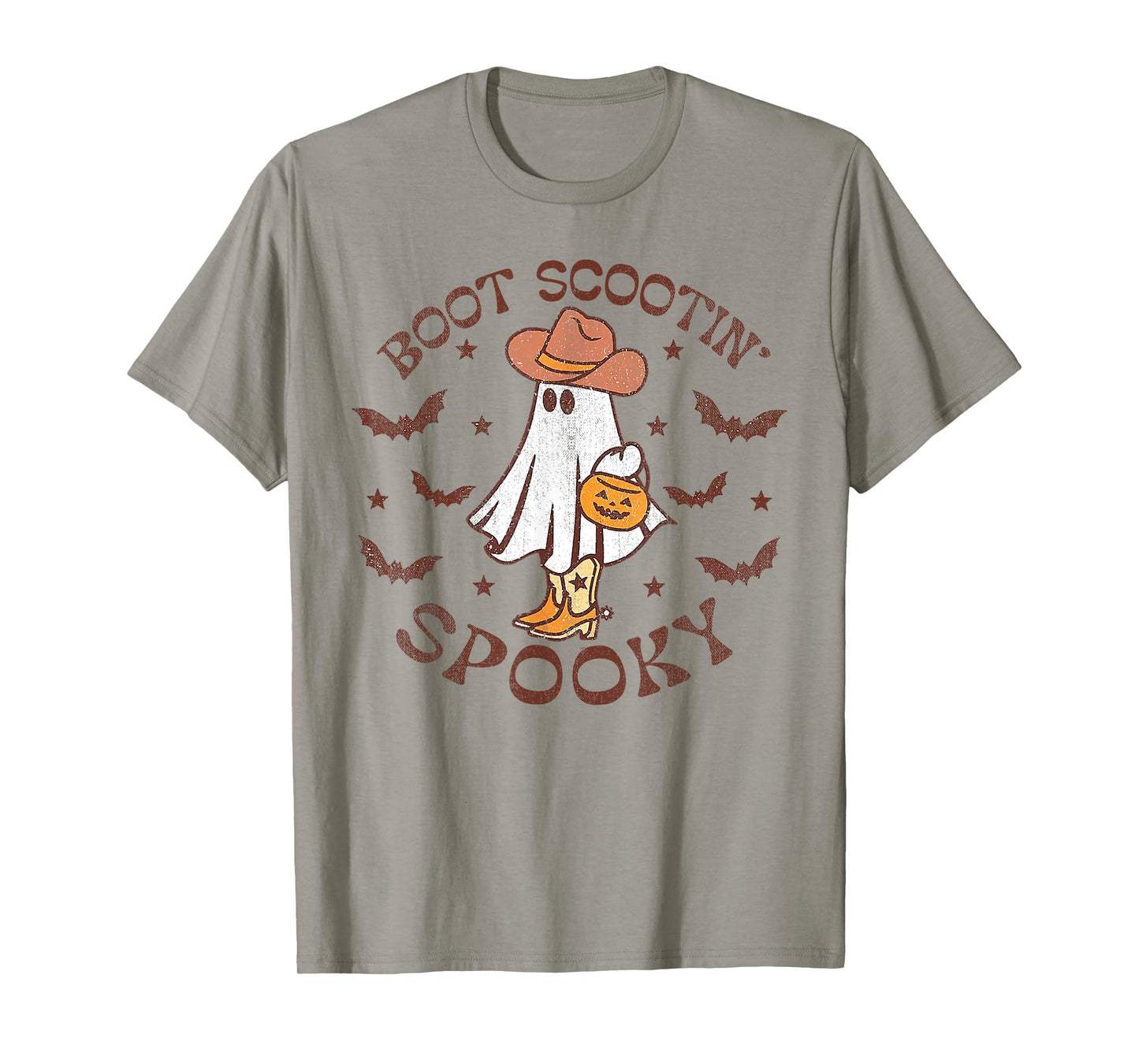 Boot Scootin Spooky Cute Ghost Western Halloween T-Shirt