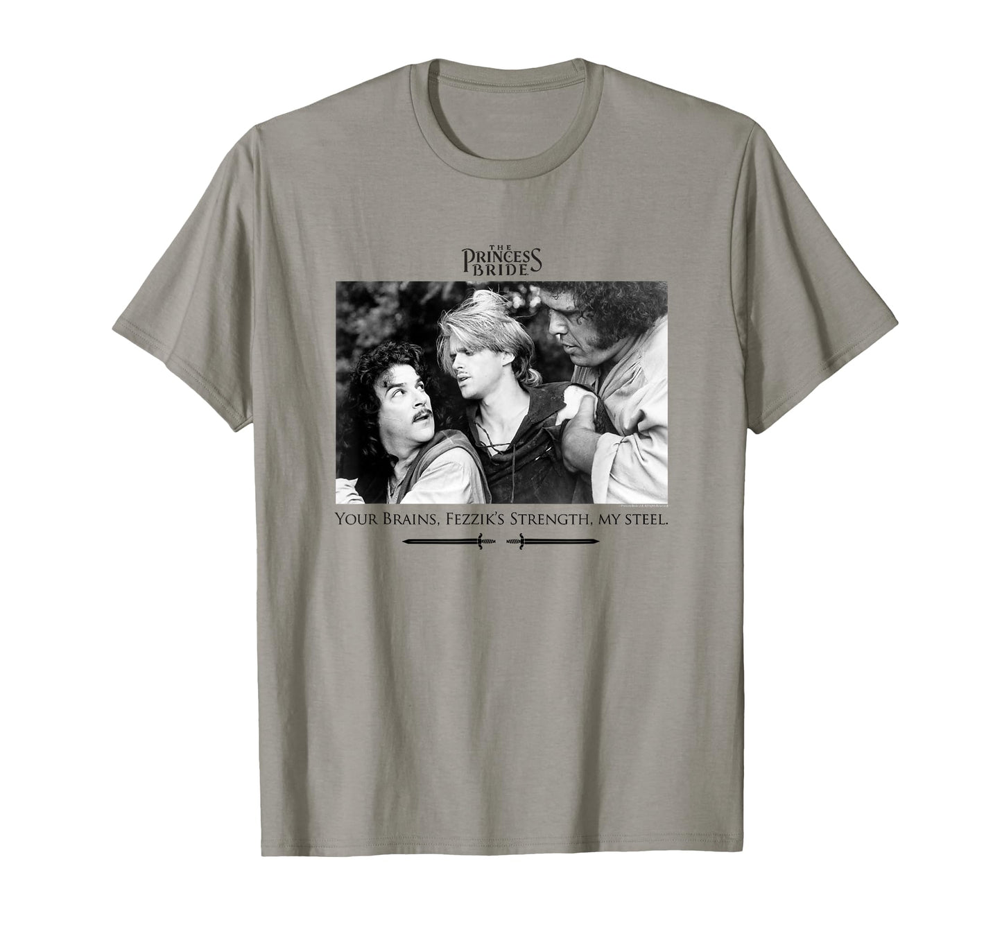 The Princess Bride Brains, Strength, Steel Retro Movie T-Shirt