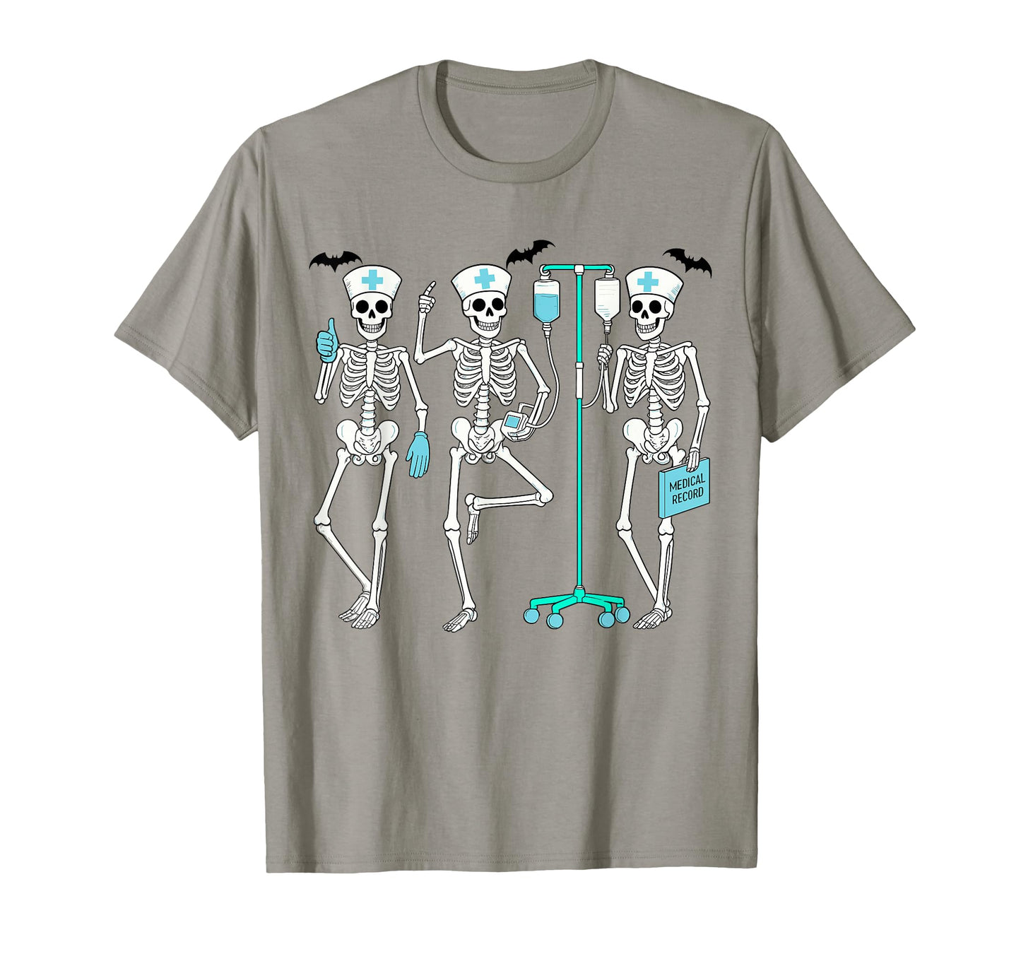 Nursing Halloween Skeleton Nurse Healthcare Spooky Nurse T-Shirt