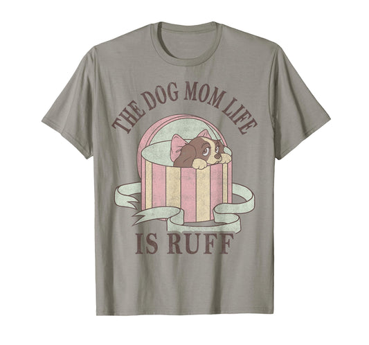 Disney Lady and The Tramp The Dog Mom Life is Ruff T-Shirt Small