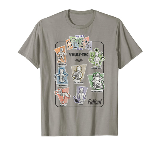 Fallout Video Game Vault-Tec You're Special Book Vintage T-Shirt