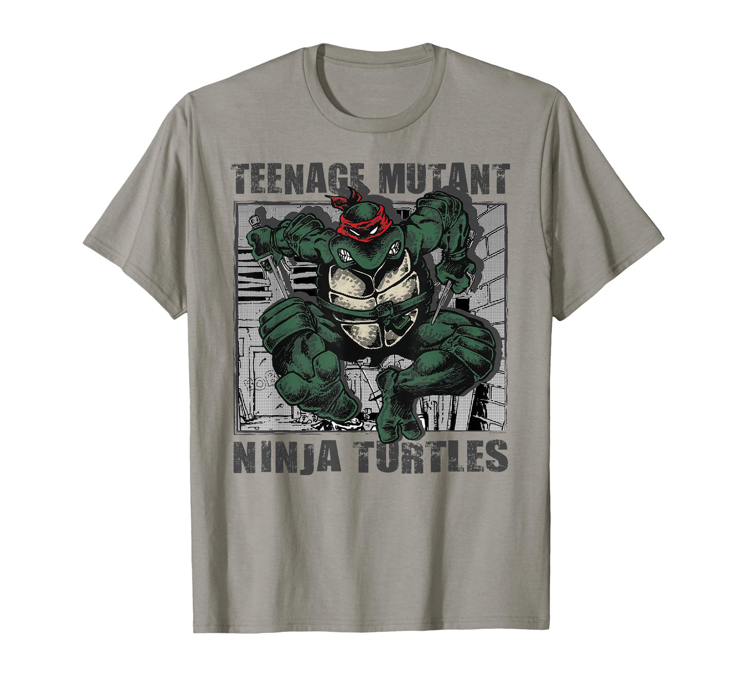 TMNT Comic Book Jump Raphael Retro Comic Book T-Shirt