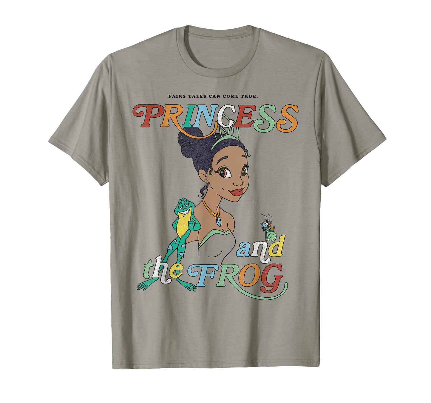 Disney Princess and The Frog Tiana and Frog Naveen Portrait T-Shirt Small