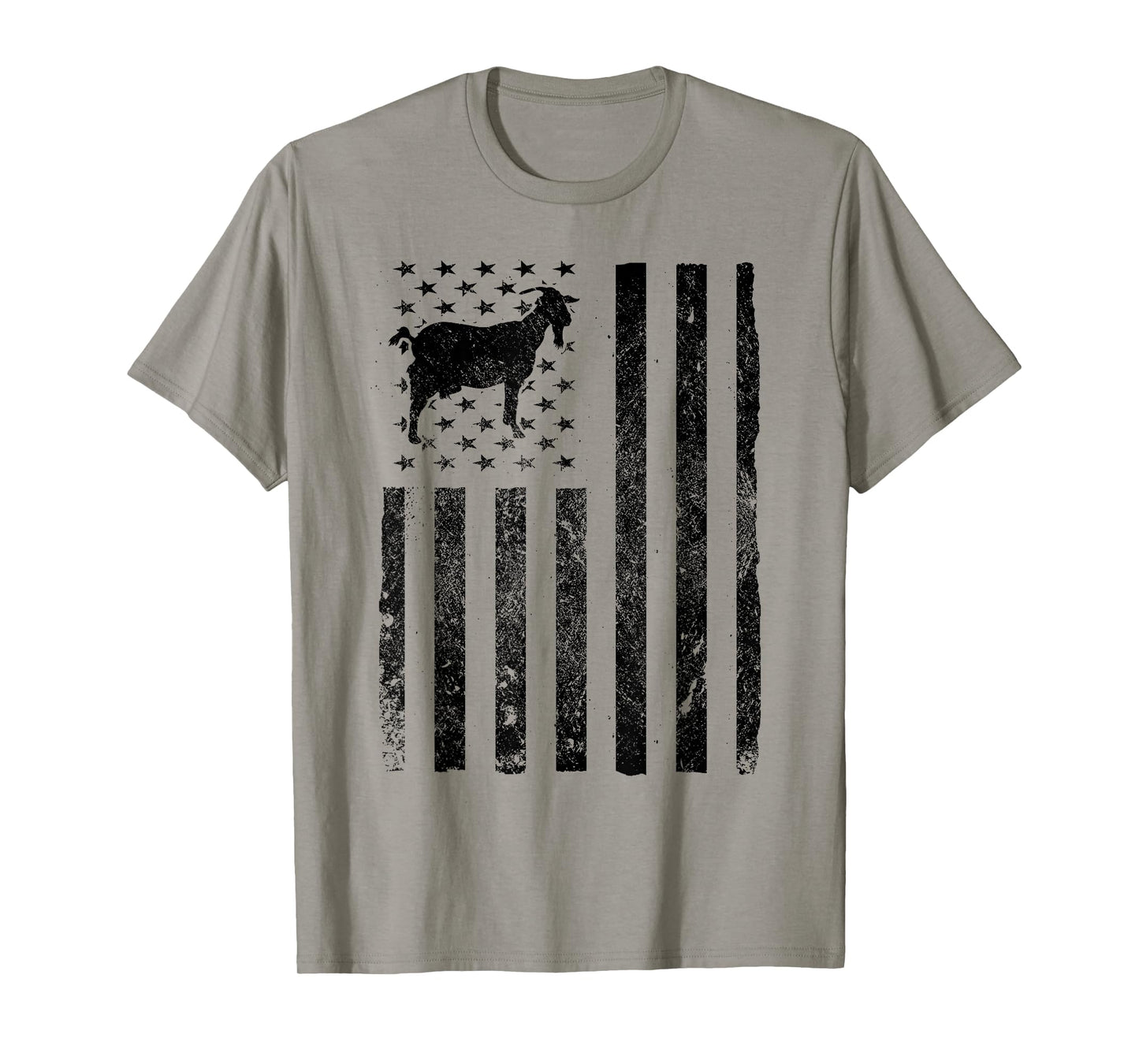 Goat Lover USA American Flag Funny Farmer T-Shirt