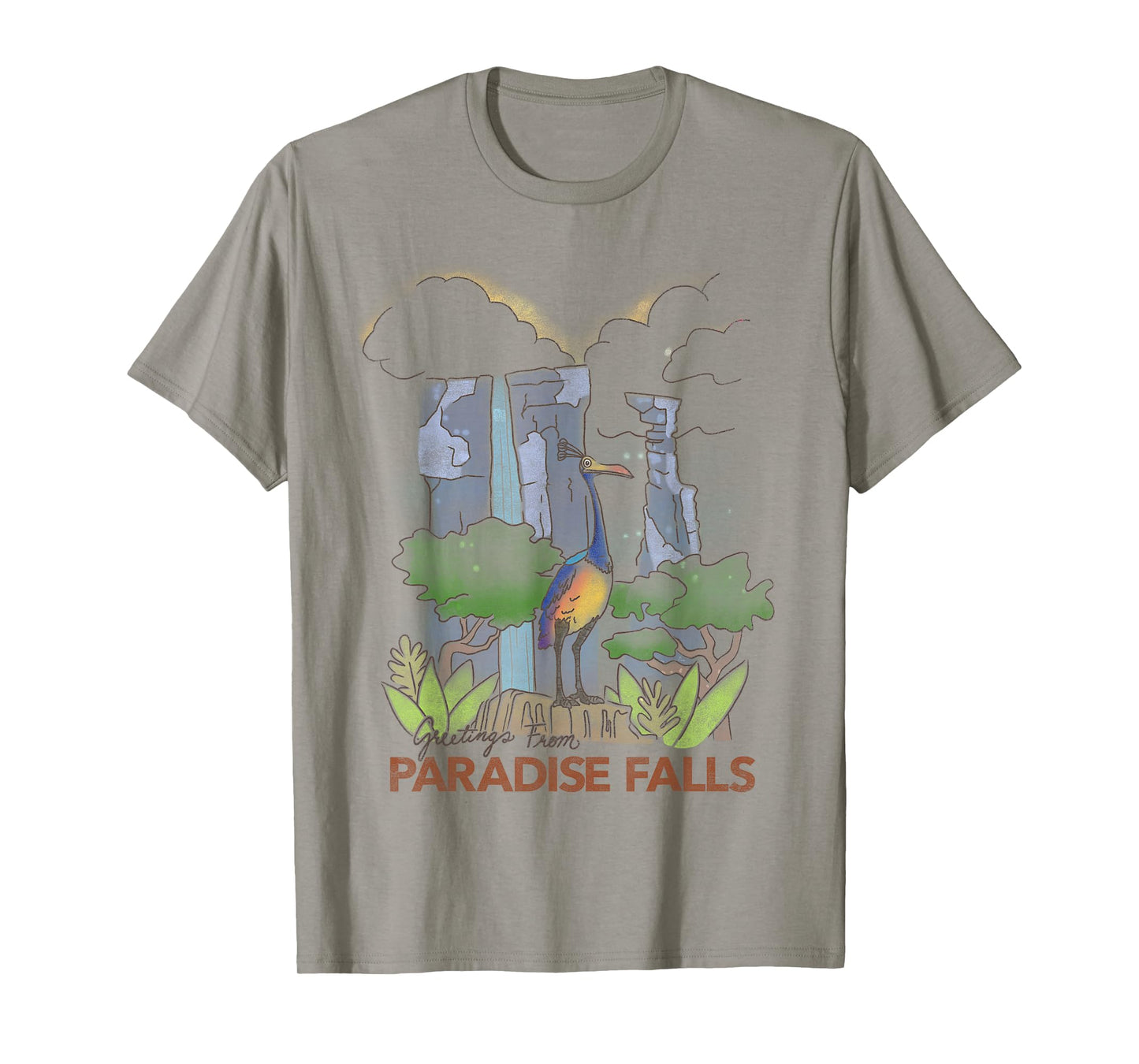 Disney Pixar Up Kevin Greetings from Paradise Falls Poster T-Shirt Small