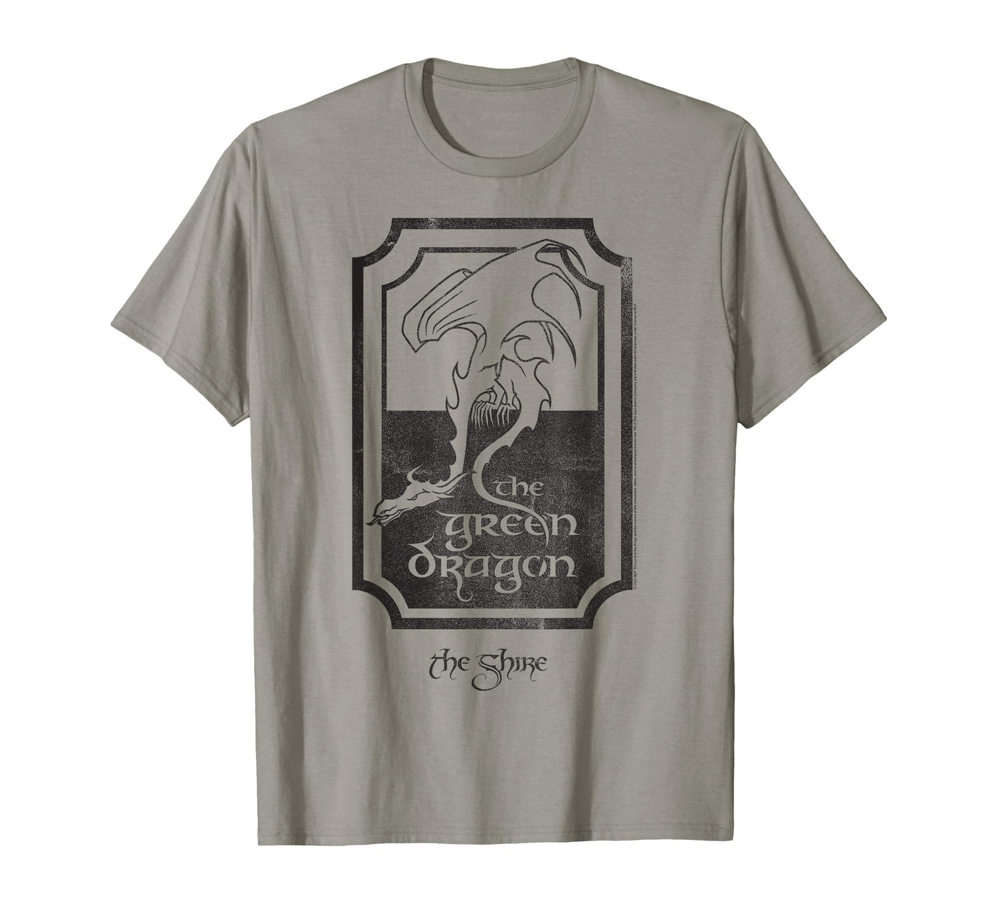 The Lord of the Rings The Green Dragon Sign Fantasy Movie T-Shirt