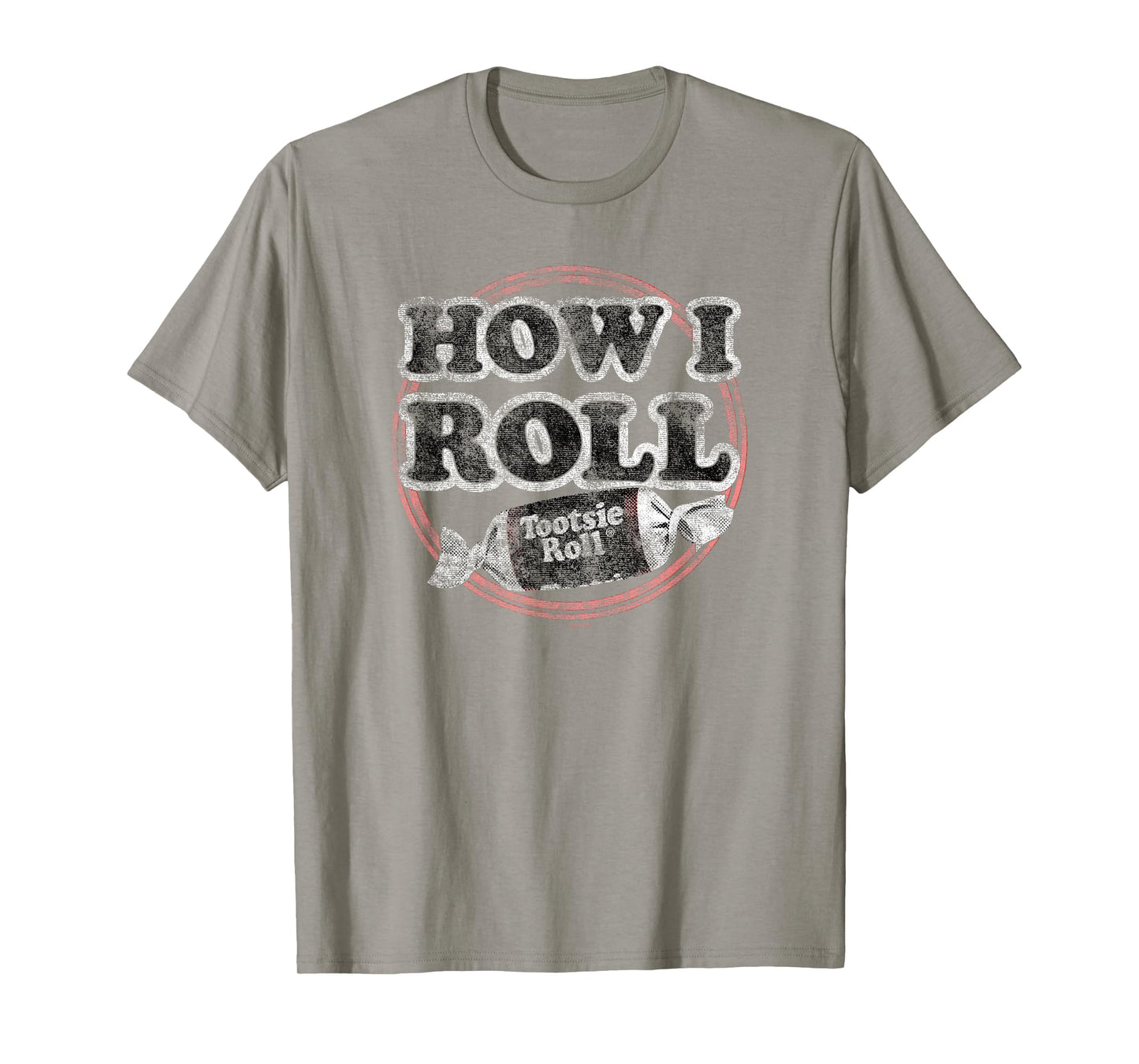 Tootsie Roll Faded How I Roll Text Logo T-Shirt