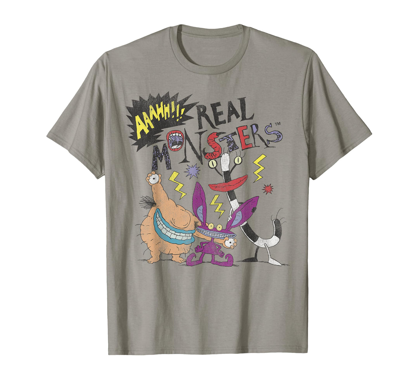 Aaahh!!! Real Monsters Friends Spooky Scary Retro Group Shot T-Shirt