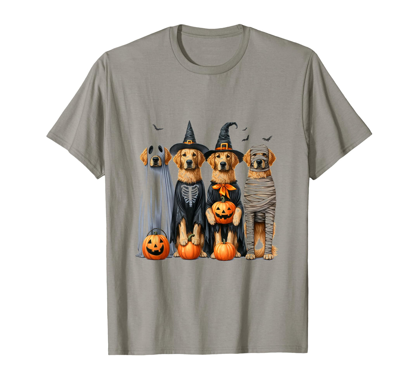 Golden Retriever Ghost Dog Funny Halloween T-Shirt