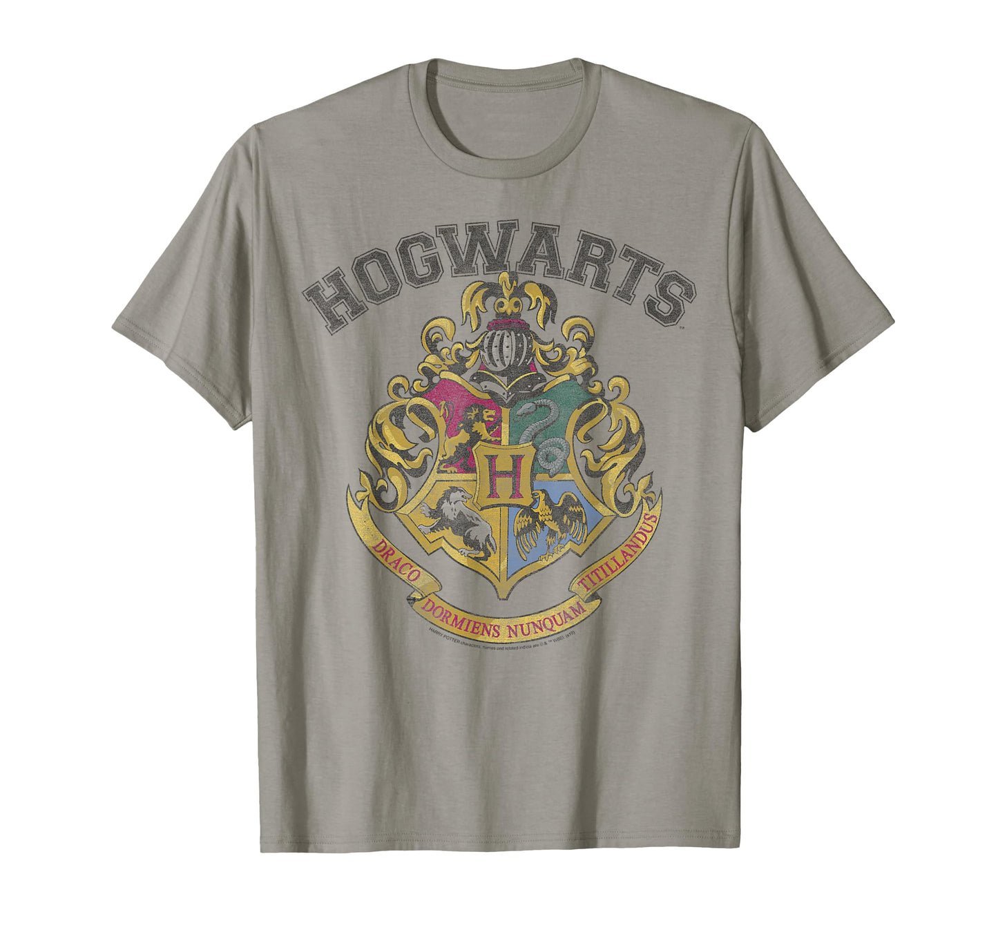 Harry Potter Hogwarts Vintage Crest Short Sleeve T-Shirt