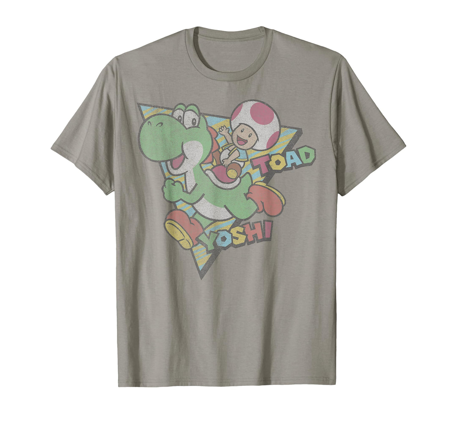 Super Mario Toad & Yoshi Vintage Nintendo Game Portrait T-Shirt