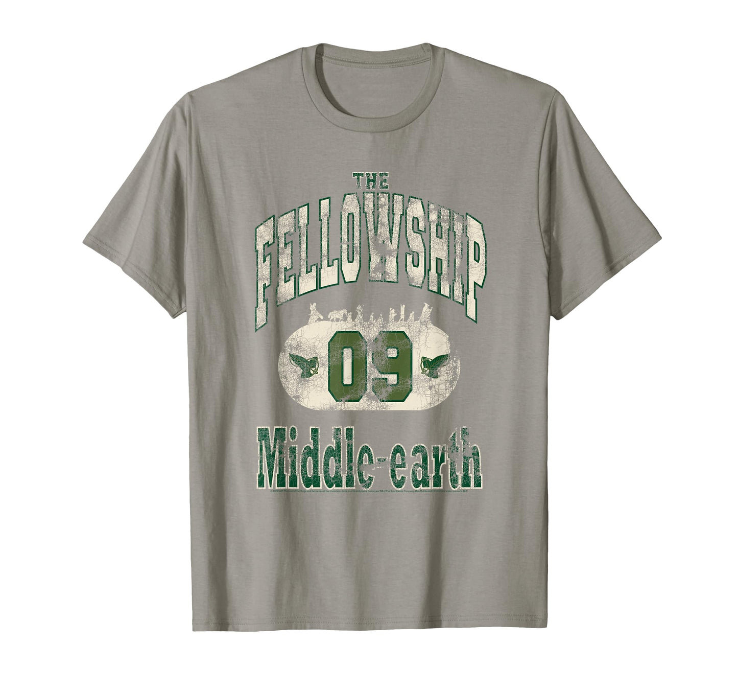 Lord of The Rings The Fellowship Varsity Middle Earth T-Shirt