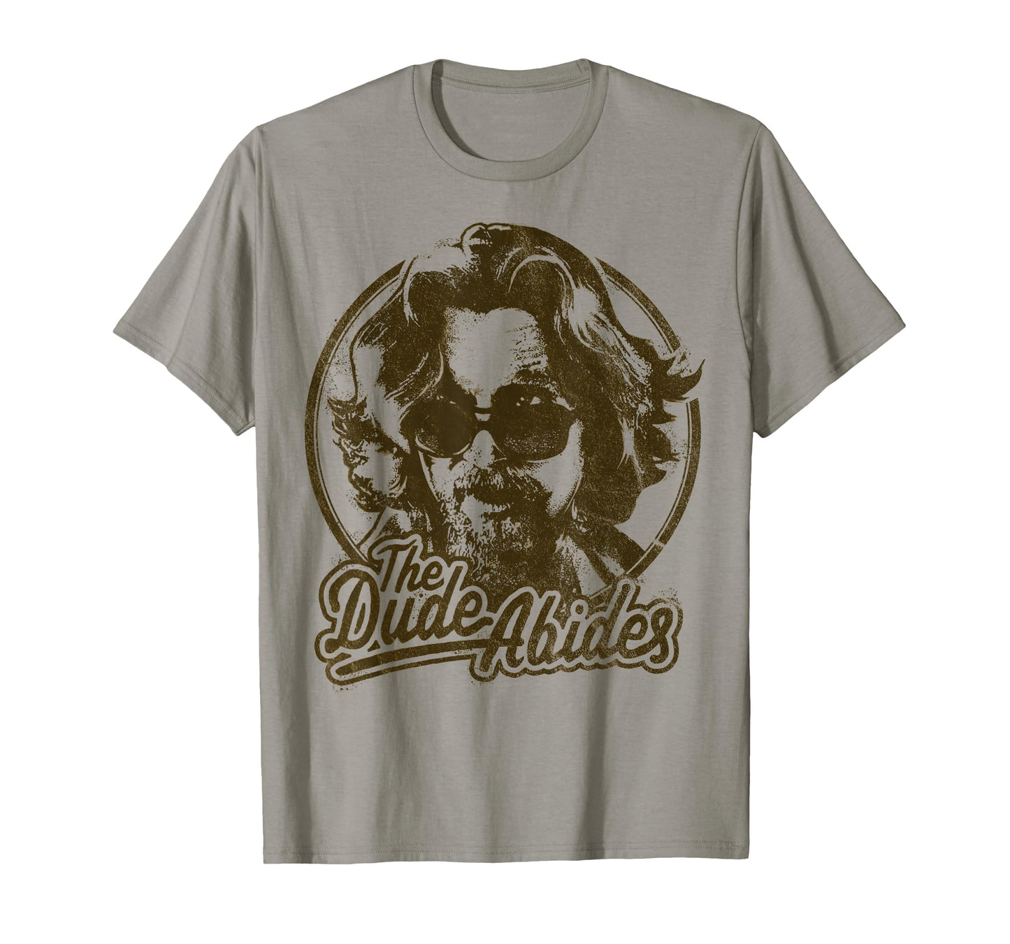 Big Lebowski The Dude Abides Negative Head Shot Portrait T-Shirt
