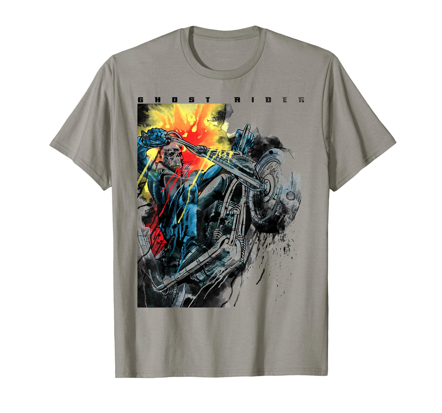 Marvel Ghost Rider Motorcycle Poster T-Shirt