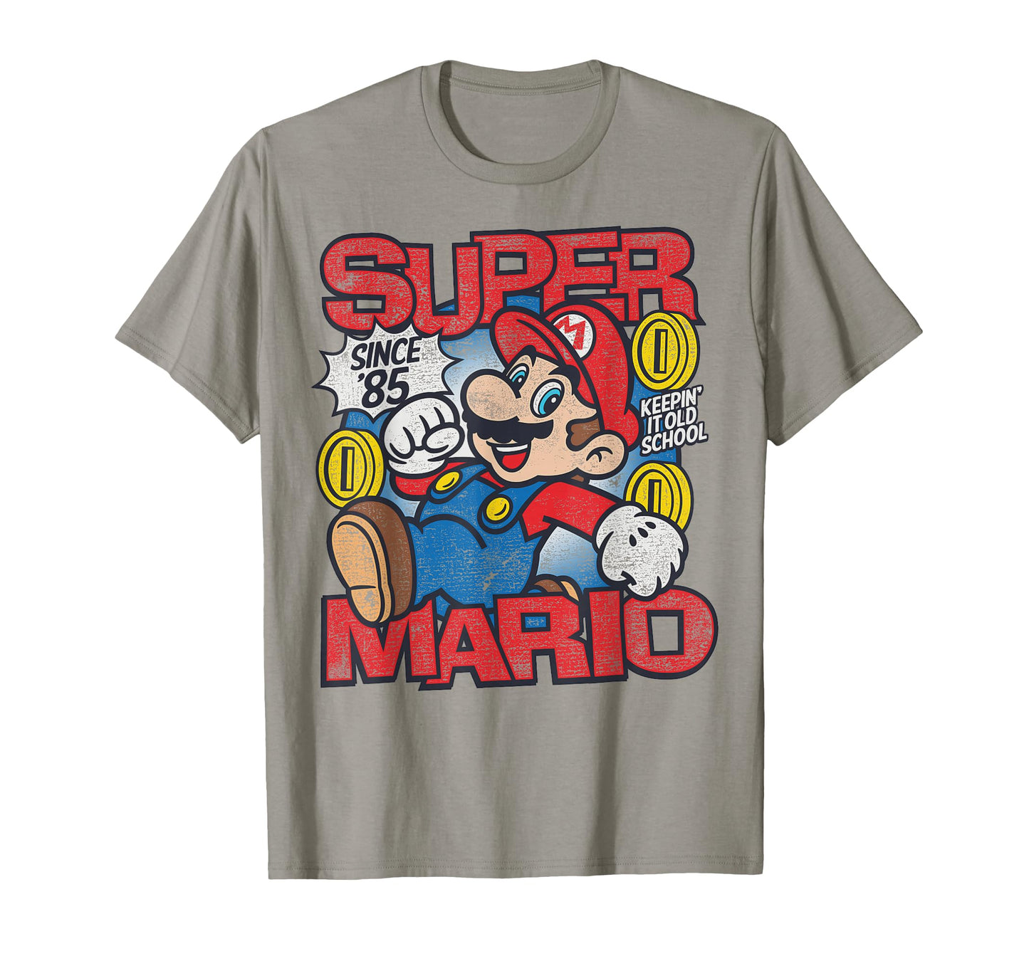 Super Mario Bros Mushroom Kingdom Since '85 Vintage T-Shirt