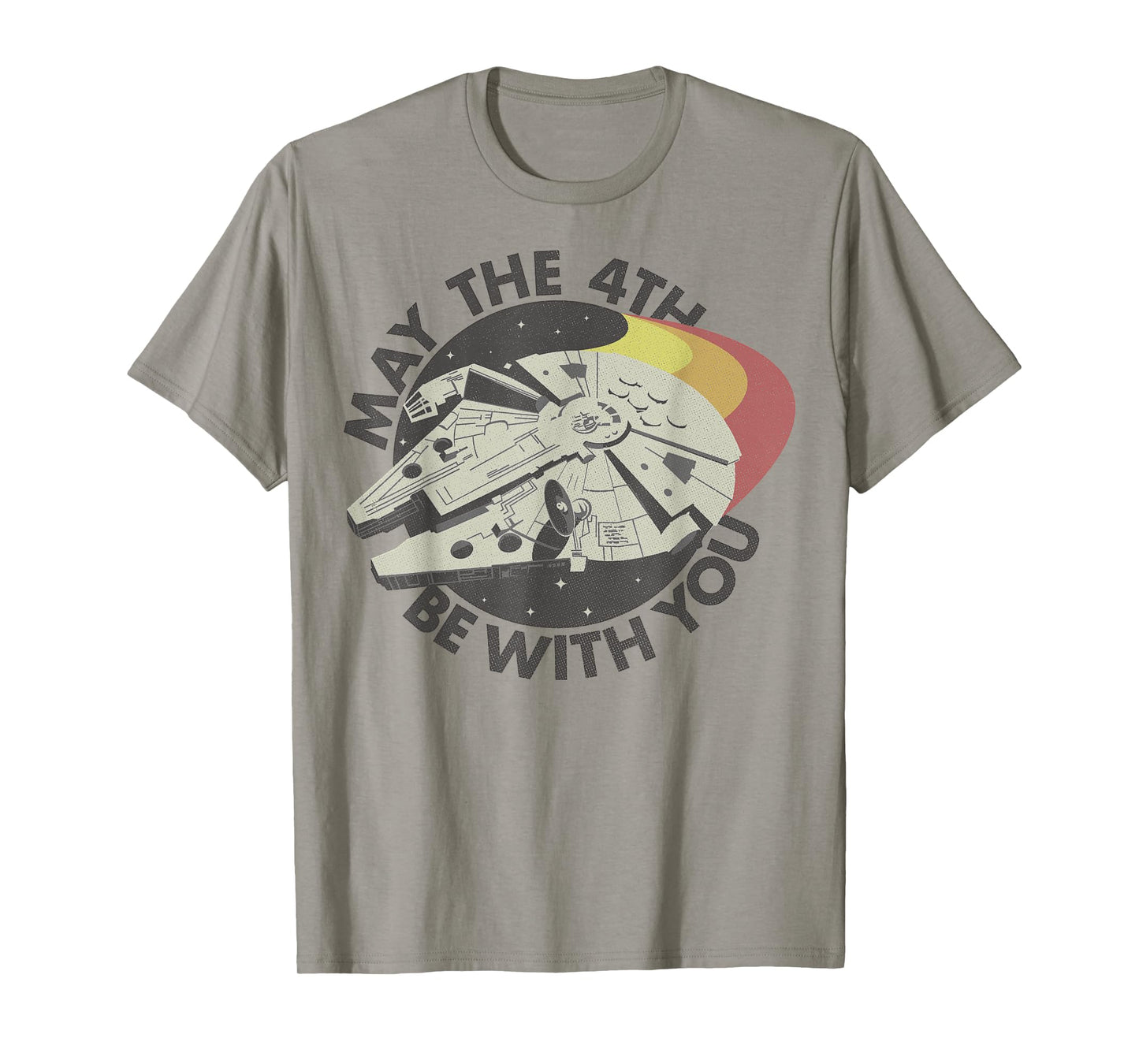 Star Wars Millennium Falcon Retro May The 4th Be With You T-Shirt