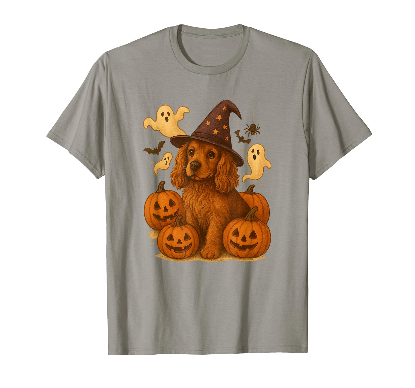 Halloween Themed Cocker Spaniel Dog T-Shirt
