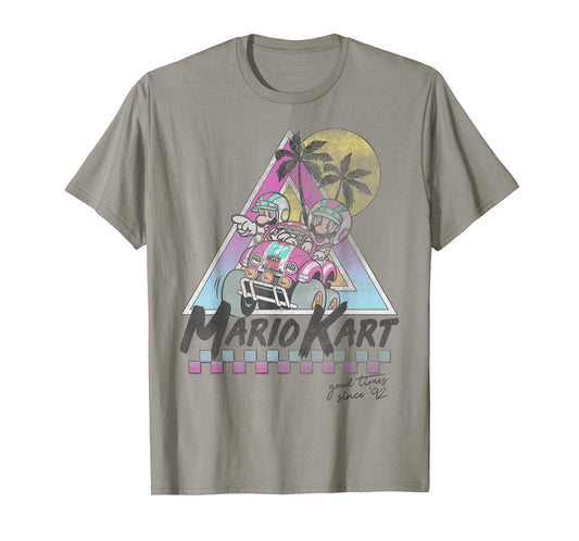 Mario Kart Mario And Luigi Good Time Since 92 Vintage T-Shirt