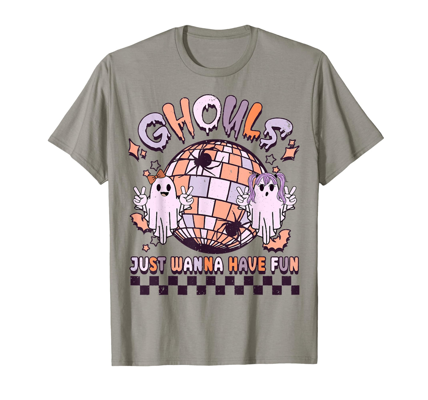 Ghouls Just Wanna Have Fun Women's Retro Halloween Costume T-Shirt