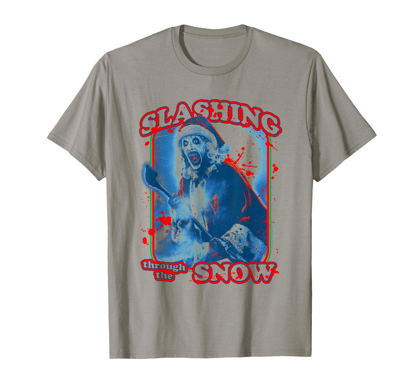 Terrifier Slashing Through The Snow Christmas Horror Movie T-Shirt