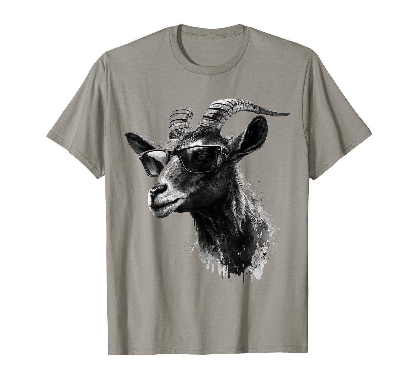 Goat Sunglasses Art Animal Motif Goat T-Shirt