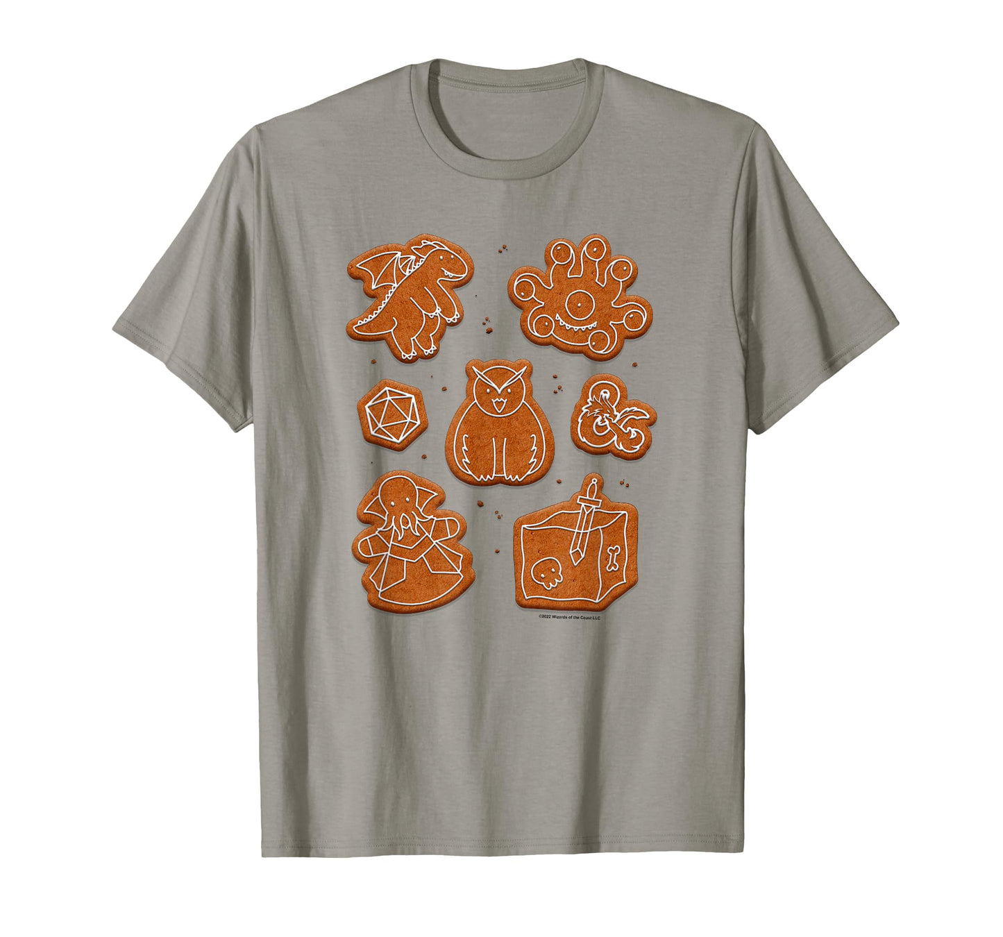 Dungeons & Dragons Christmas Gingerbread Monster Cookies T-Shirt