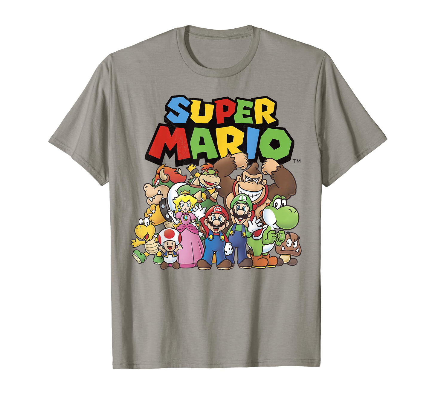 Super Mario Full Cast Group Shot Classic Graphic T-Shirt T-Shirt