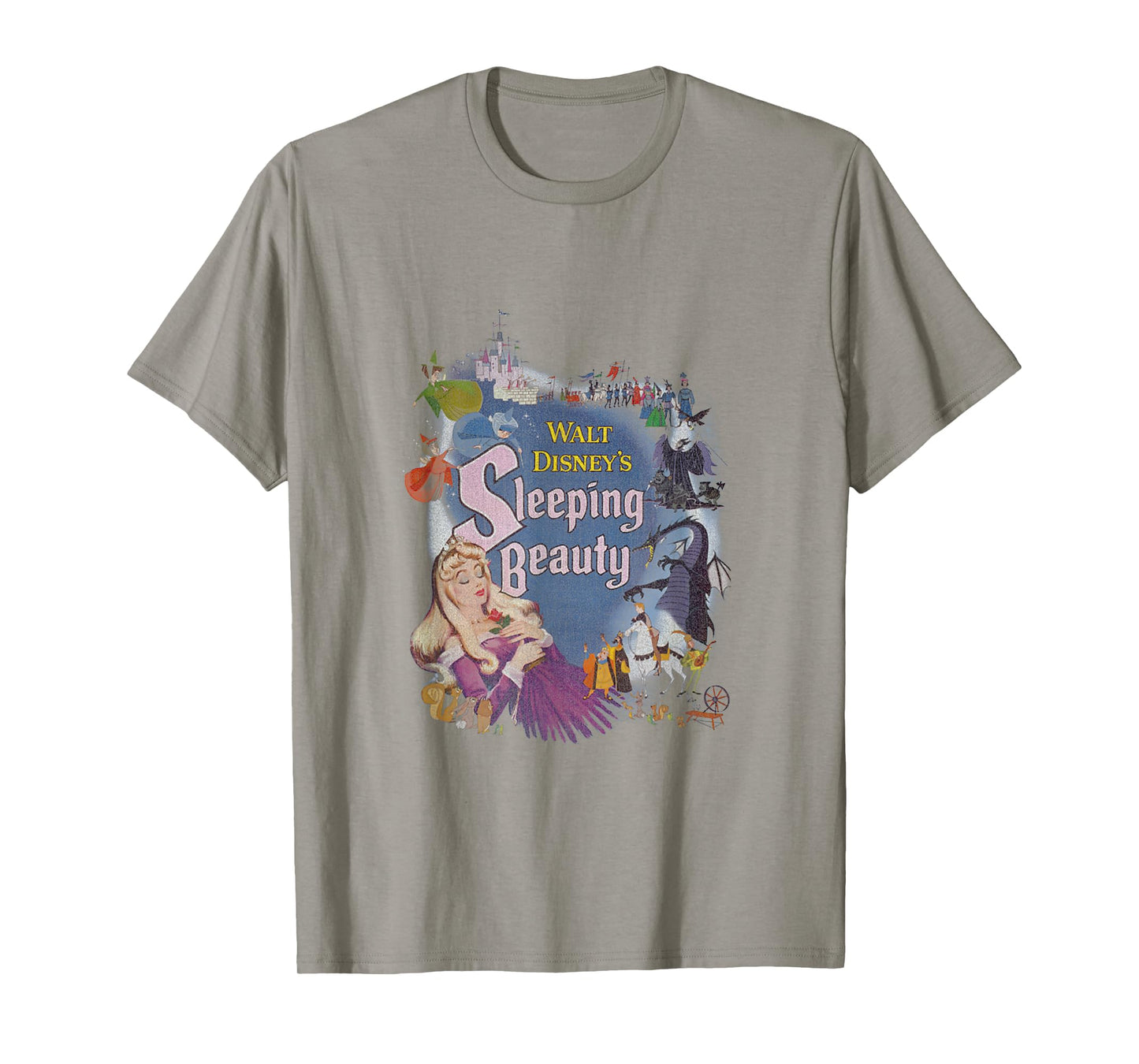 Disney Sleeping Beauty Classic Icons Movie Poster T-Shirt Small