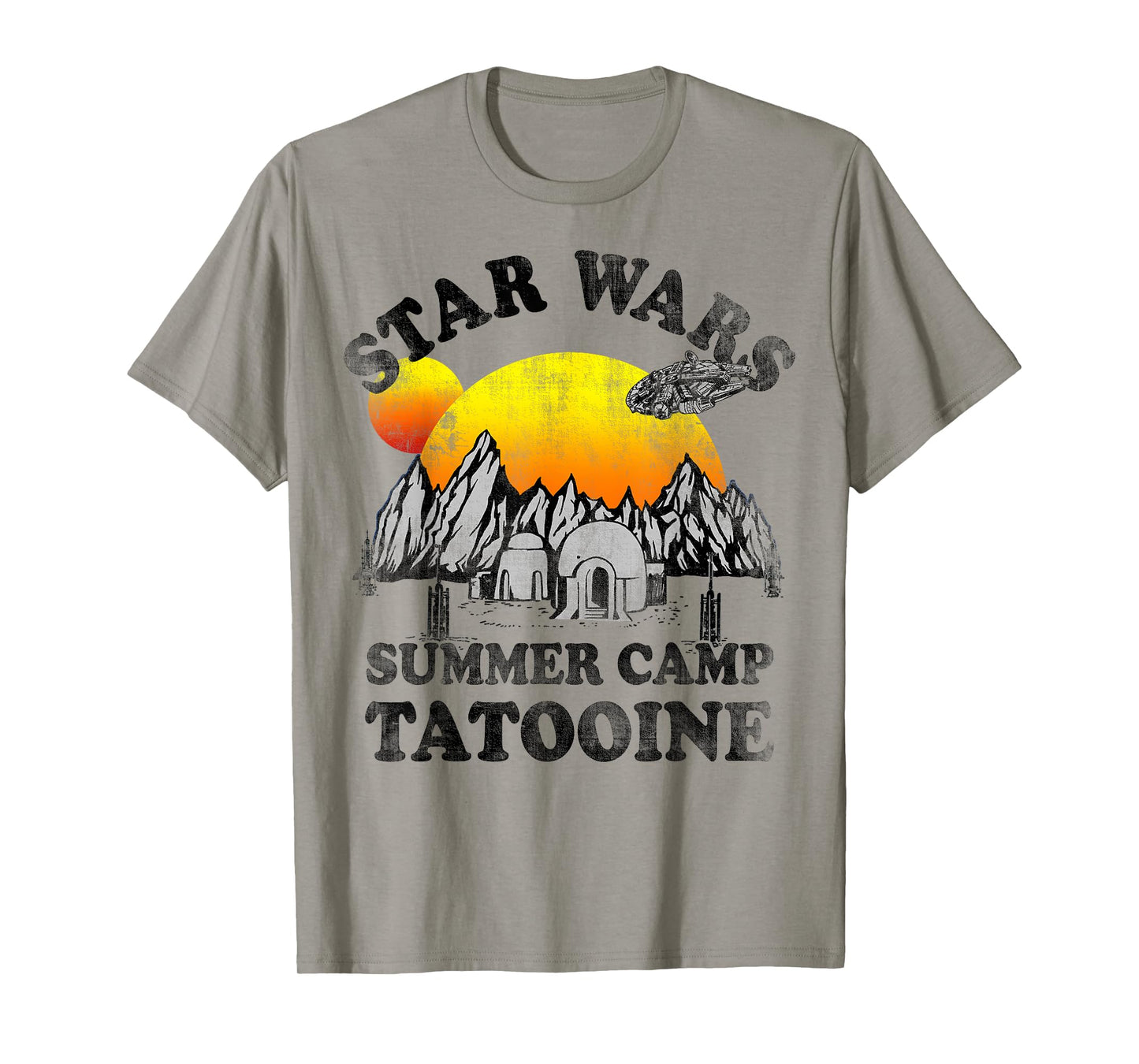 Star Wars Tatooine Summer Camp Igloo Sunrise Retro T-Shirt T-Shirt