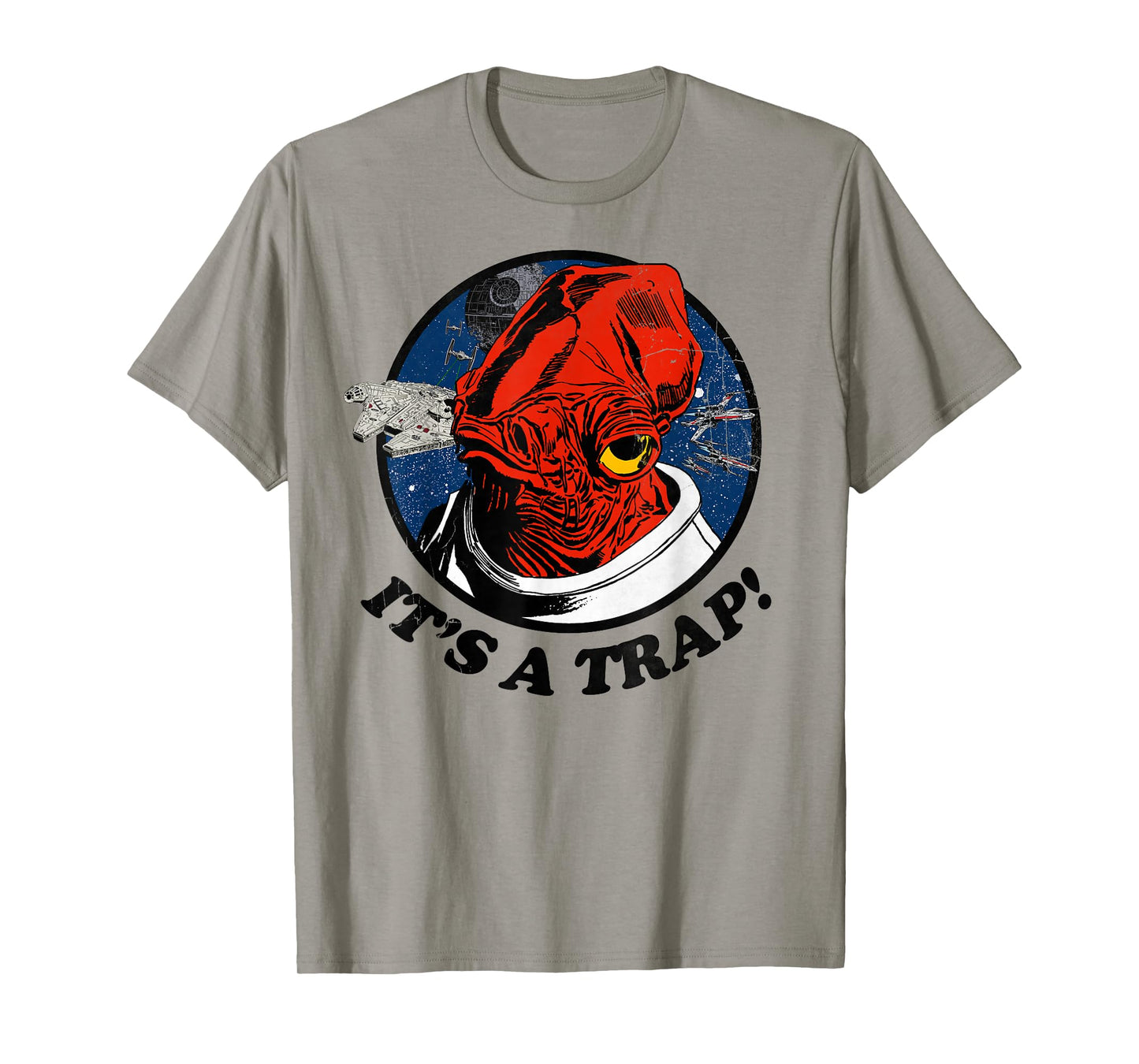 Star Wars Admiral Ackbar Falcon IT'S A TRAP! Graphic T-Shirt T-Shirt